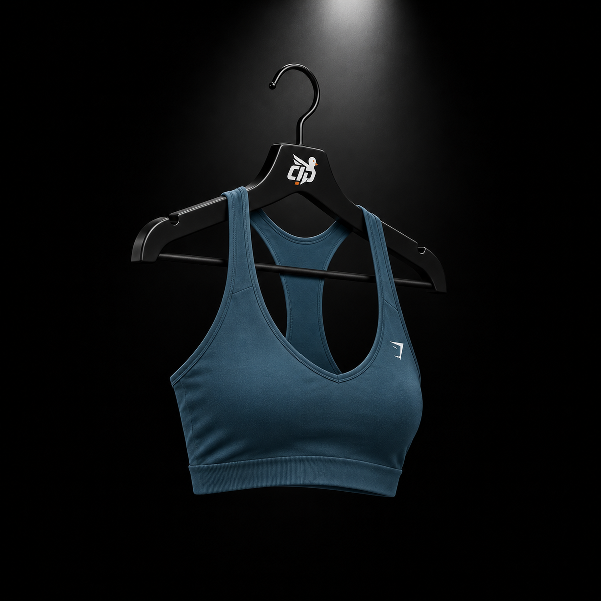 Gymshark Everyday Seamless Crop Tank Stealth Blue, vista completa — Crazy!Duck Hype