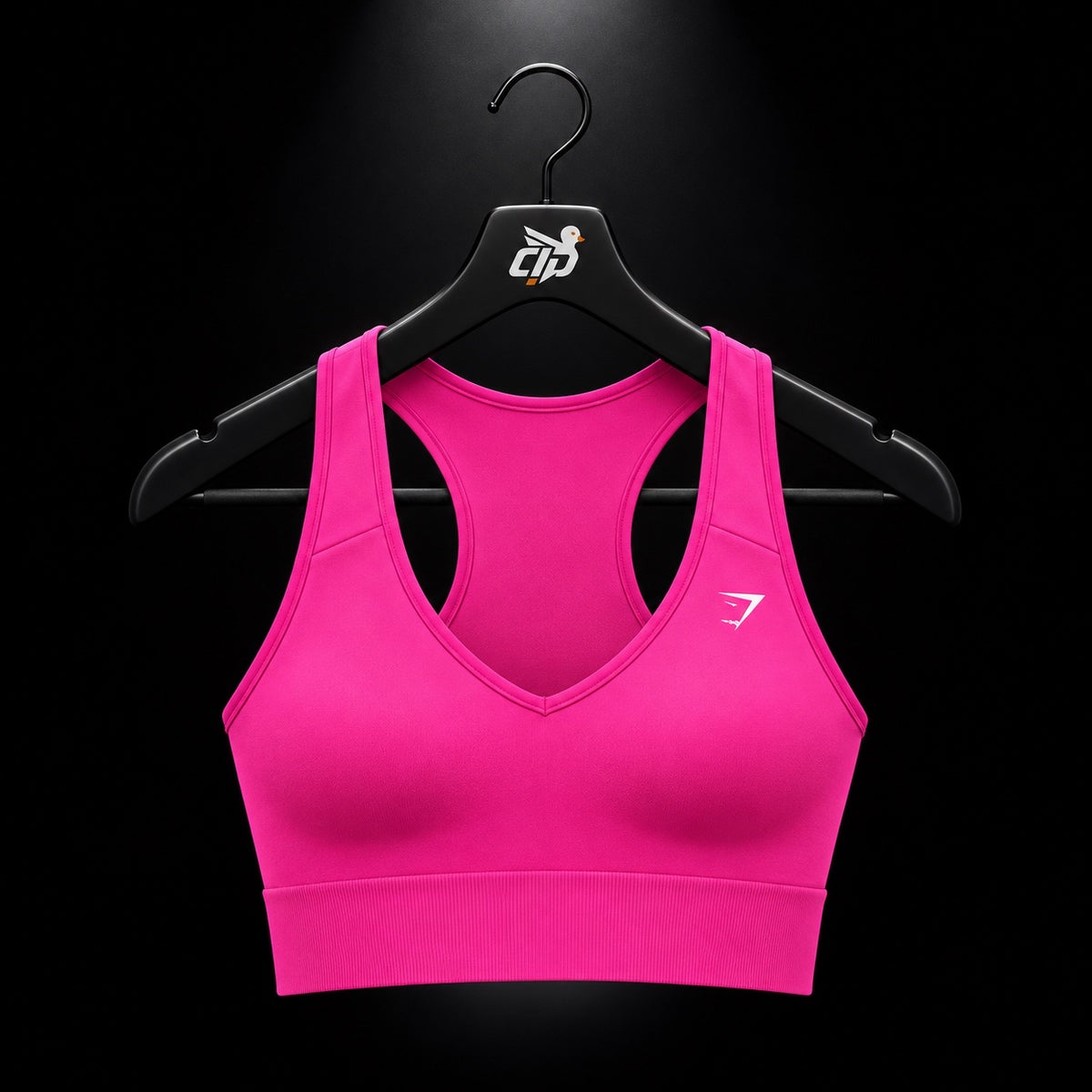 Gymshark Everyday Seamless Crop Tank Super-Set Pink, vista frontal — Crazy!Duck Hype