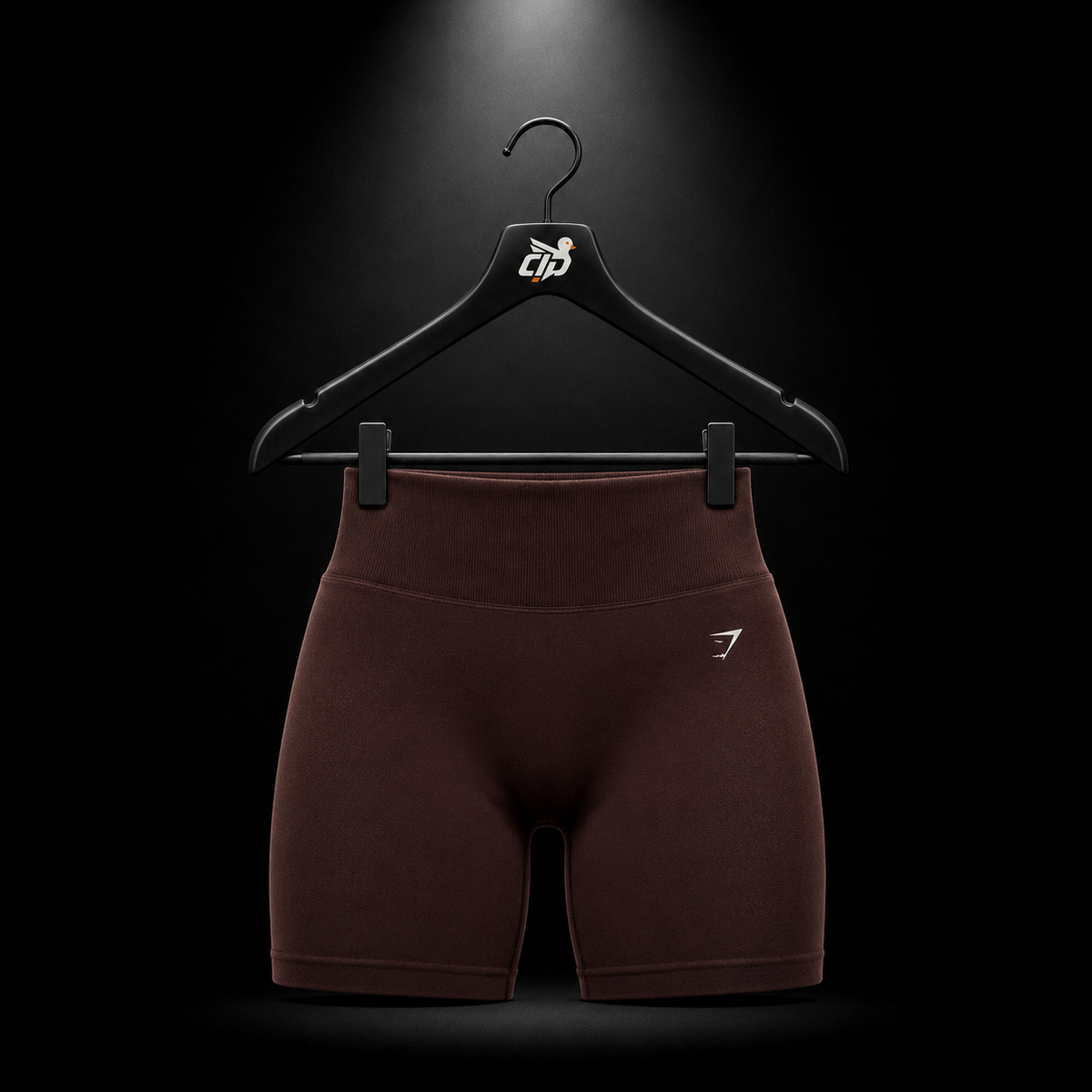 Gymshark Everyday Seamless Shorts Cherry Purple, vista frontal — Crazy!Duck Hype