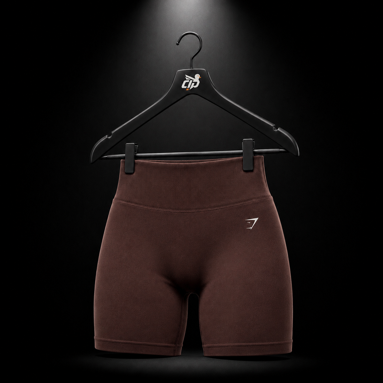 Gymshark Everyday Seamless Shorts Cherry Purple, vista trasera — Crazy!Duck Hype
