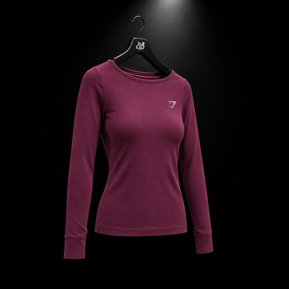 Gymshark Everyday Seamless Wide Neck Long Sleeve Top Strength Pink, vista completa — Crazy!Duck Hype