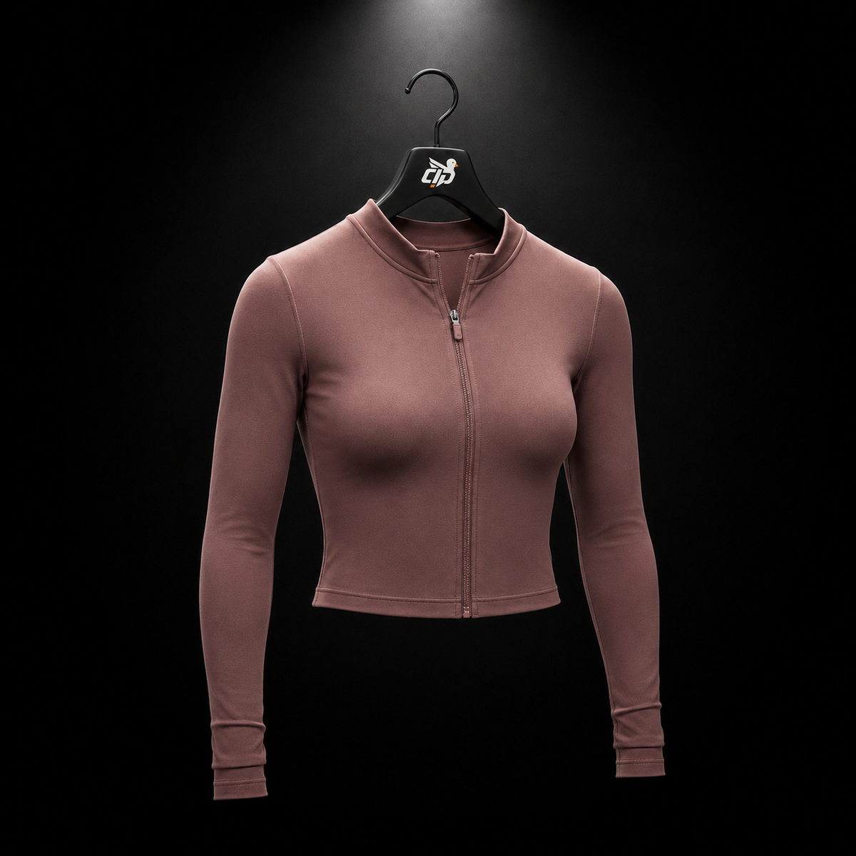 Gymshark Everyday Seamless Zip Tracktop Espresso Brown, vista completa — Crazy!Duck Hype