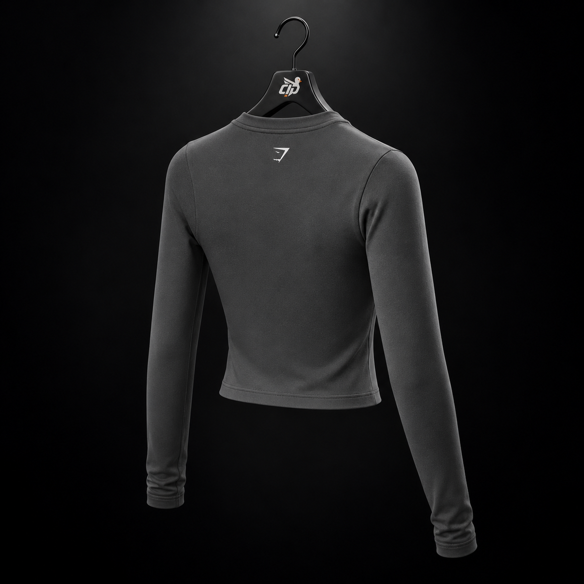 Gymshark Everyday Seamless Zip Tracktop Onyx Grey, vista trasera — Crazy!Duck Hype