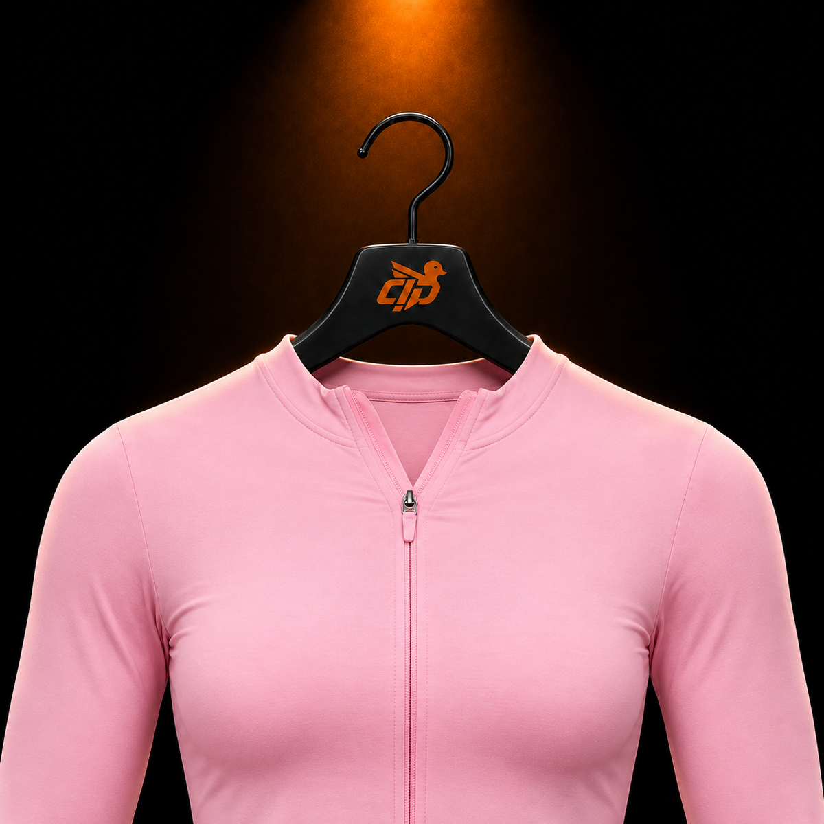 Gymshark Everyday Seamless Zip Tracktop Poise Pink con presentación de producto — Crazy!Duck Hype