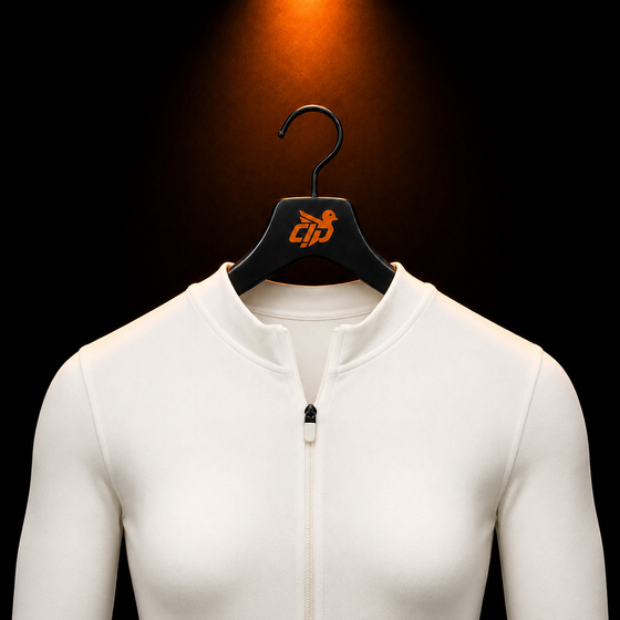 Everyday Seamless Zip Tracktop "Soft White"