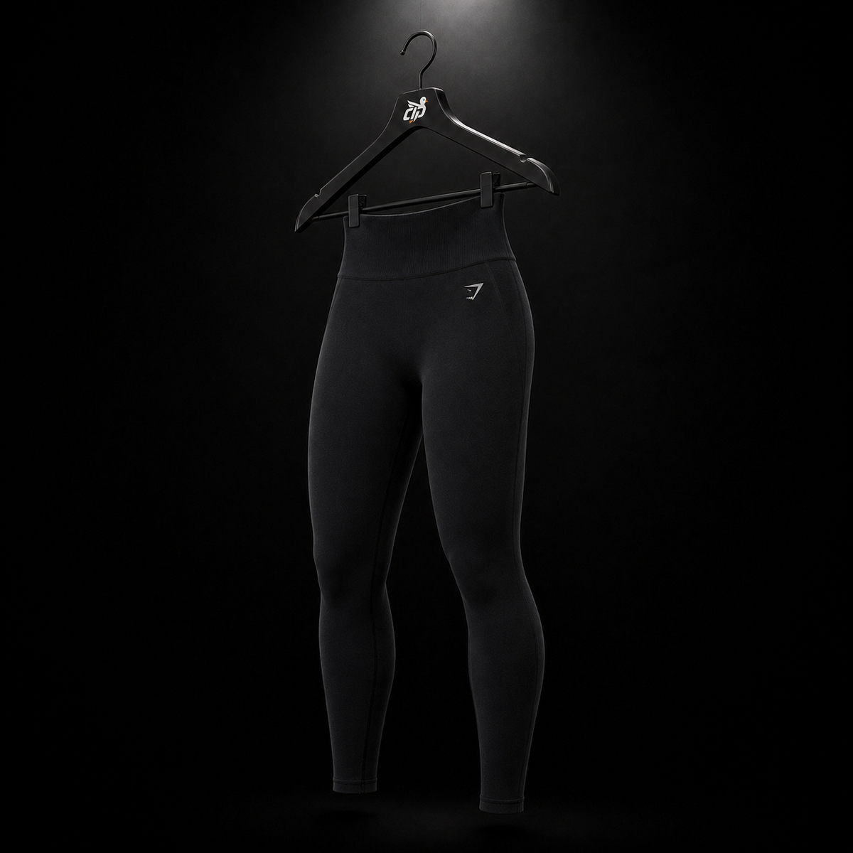 Gymshark Flex High Waisted Leggings Black, vista trasera — Crazy!Duck Hype