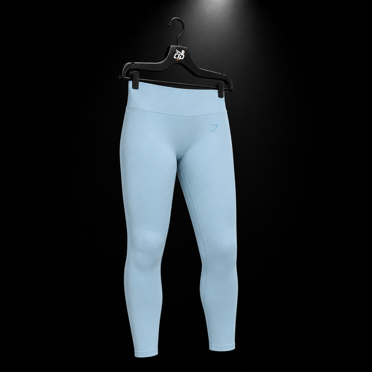 Gymshark Lift Seamless 2.0 Mid-Rise Leggings Chilled Blue, vista completa — Crazy!Duck Hype