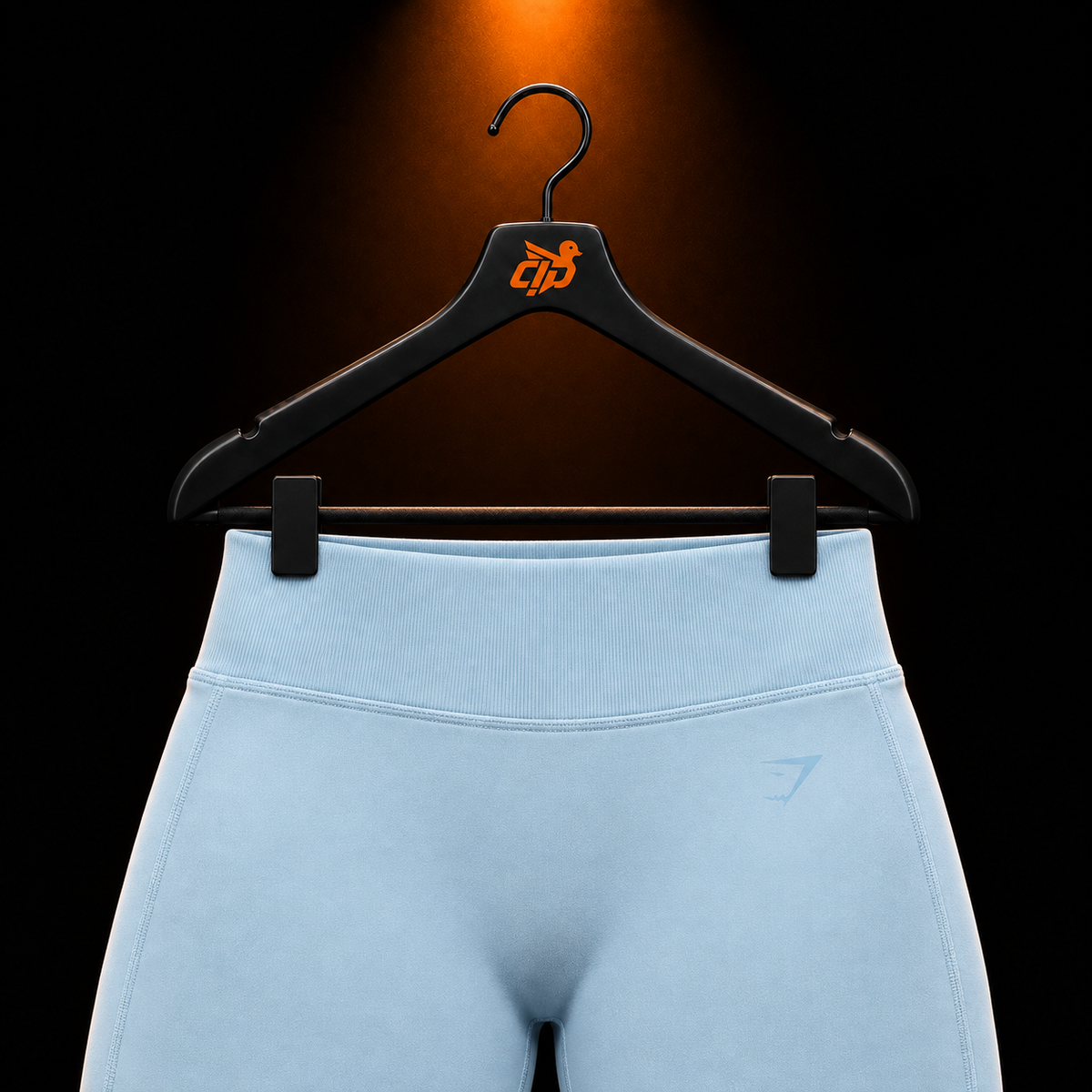 Gymshark Lift Seamless 2.0 Mid-Rise Leggings Chilled Blue con presentación de producto — Crazy!Duck Hype