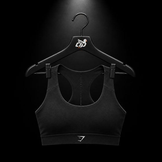 Medium Support Running Sports Bra "GS Black"
