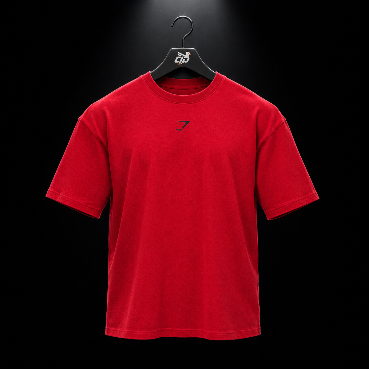 Gymshark Power T-Shirt Conditioning Red, vista frontal — Crazy!Duck Hype