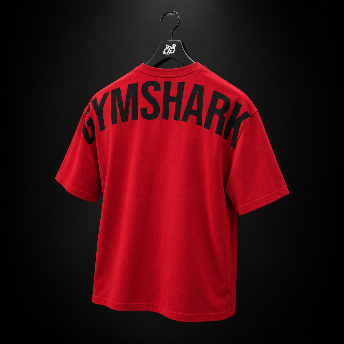 Gymshark Power T-Shirt Conditioning Red, vista trasera — Crazy!Duck Hype