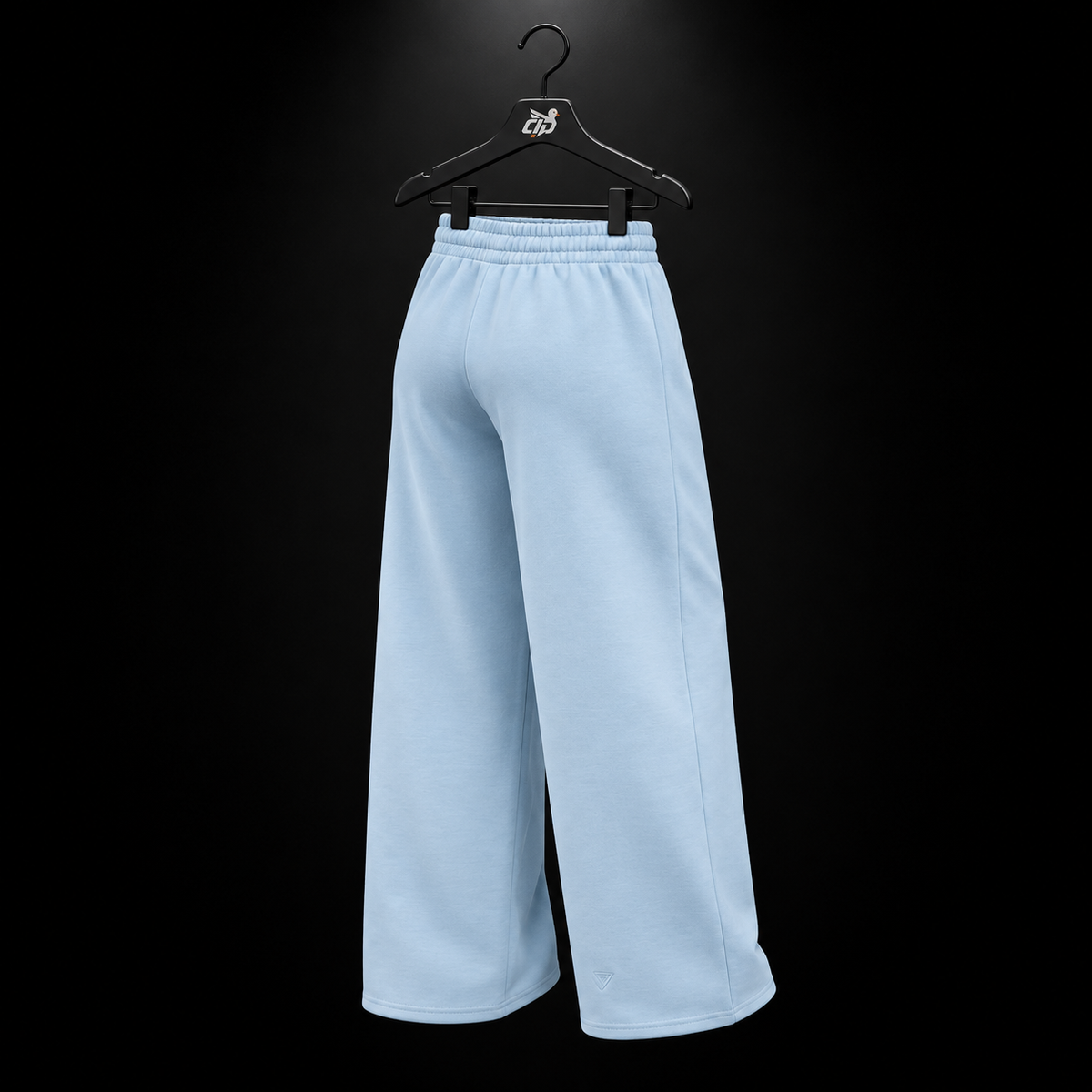 Gymshark Script Embroidery Joggers Chilled Blue, vista trasera — Crazy!Duck Hype