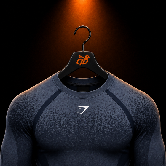Shadow Seamless Long Sleeve T-Shirt "Heavy Blue"