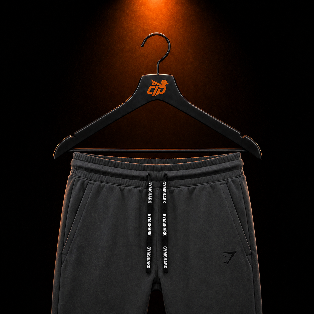 Gymshark Sport Joggers Dark Grey con presentación de producto — Crazy!Duck Hype