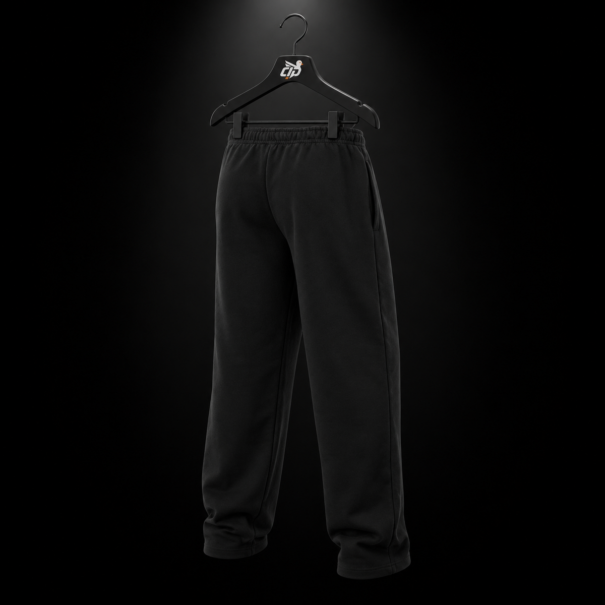 Gymshark Straight Leg Pants Eagle Band Style Graphic, vista trasera — Crazy!Duck Hype