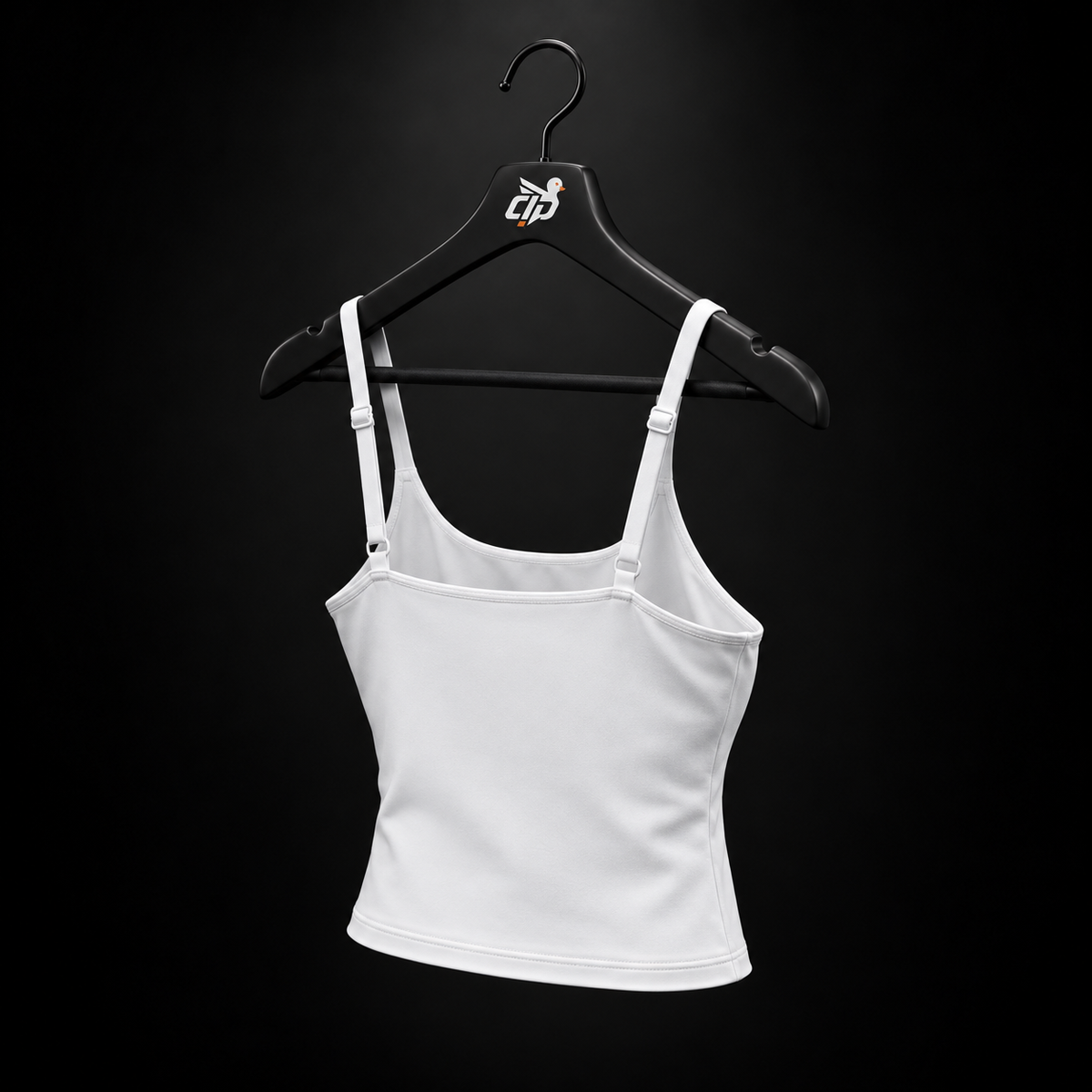 Gymshark Training Shelf Cami Tank White, vista trasera — Crazy!Duck Hype