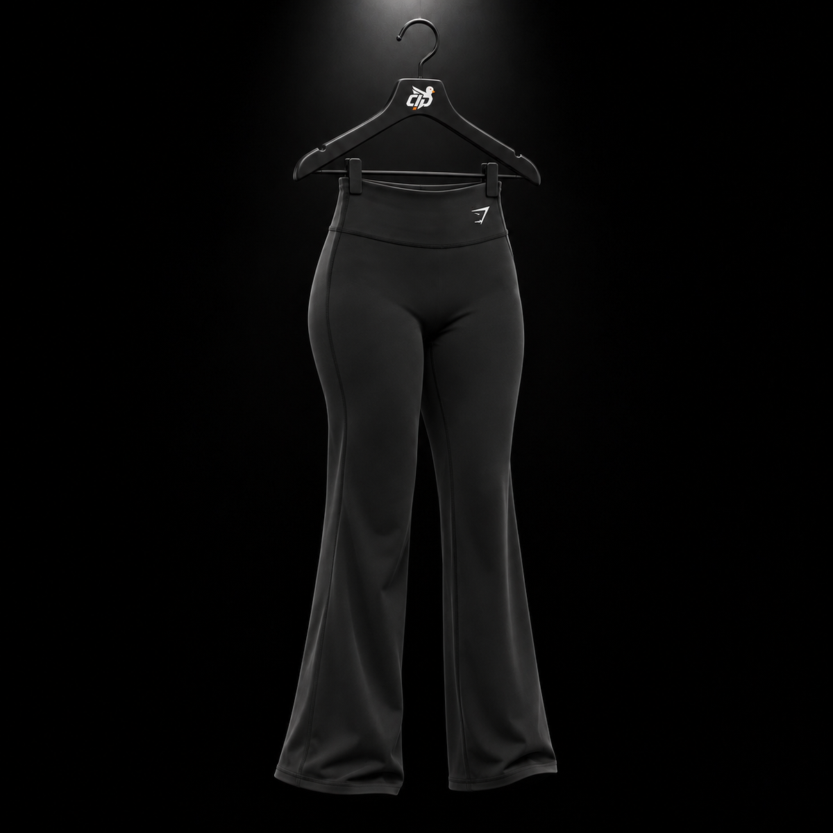 Gymshark Training Straight Leg Regular Leggings Black, vista completa — Crazy!Duck Hype