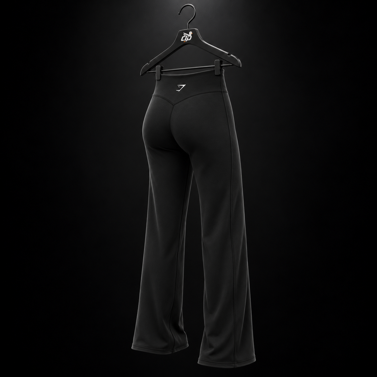 Gymshark Training Straight Leg Regular Leggings Black, vista trasera — Crazy!Duck Hype