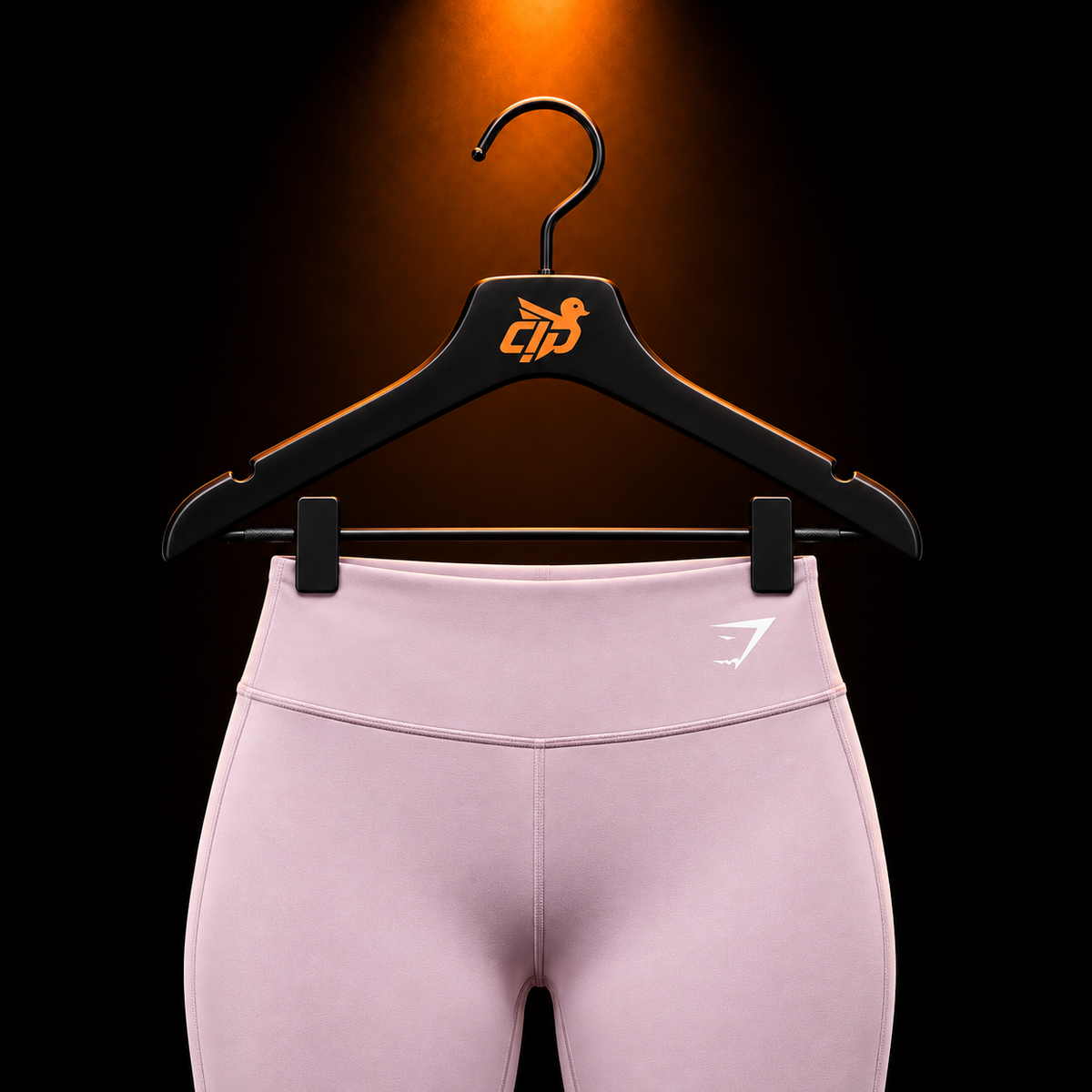 Gymshark Training Straight Leg Regular Leggings Haze Pink con presentación de producto — Crazy!Duck Hype
