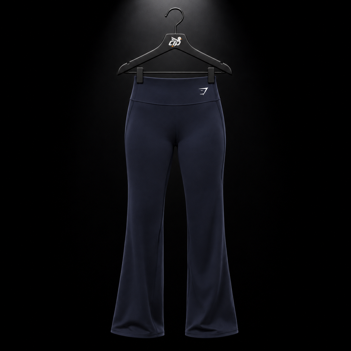 Gymshark Training Straight Leg Regular Leggings Heavy Blue, vista frontal — Crazy!Duck Hype