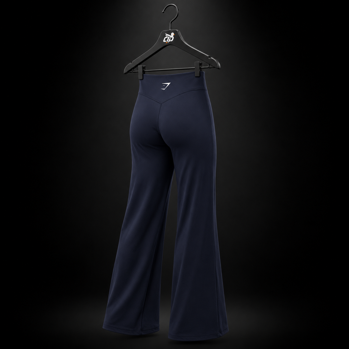 Gymshark Training Straight Leg Regular Leggings Heavy Blue, vista trasera — Crazy!Duck Hype