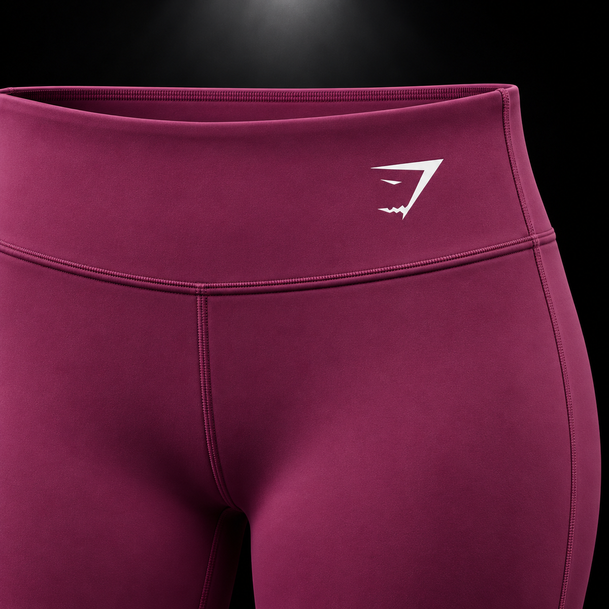 Gymshark Training Straight Leg Regular Leggings Strength Pink, detalle de pretina y ajuste — Crazy!Duck Hype