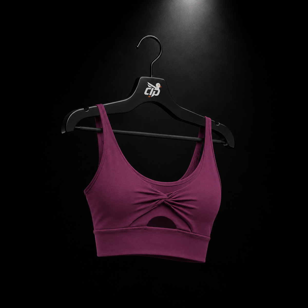 Gymshark Twist Front Sports Bra Strength Pink, vista completa — Crazy!Duck Hype
