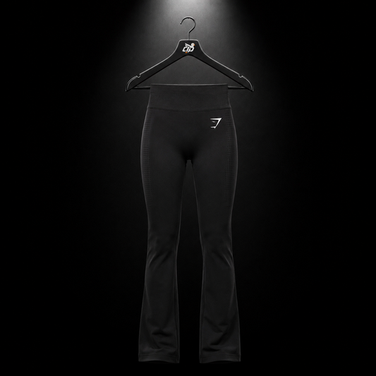 Gymshark Vital Sculpt Seamless Legging Black, vista frontal — Crazy!Duck Hype