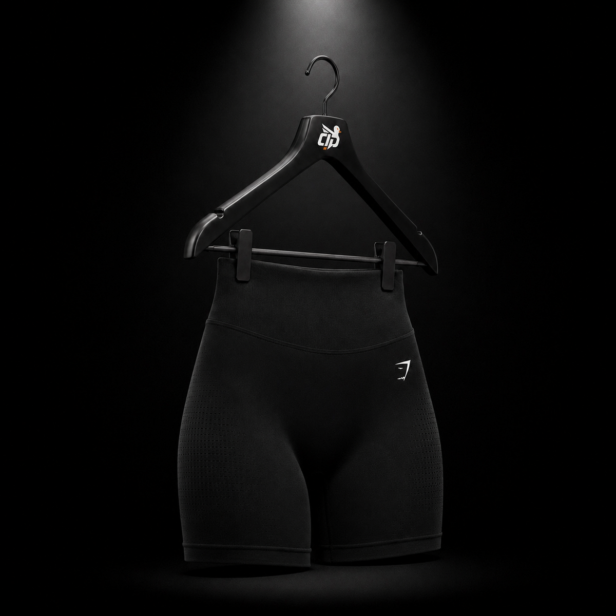 Gymshark Vital Sculpt Seamless Short Black, vista completa — Crazy!Duck Hype