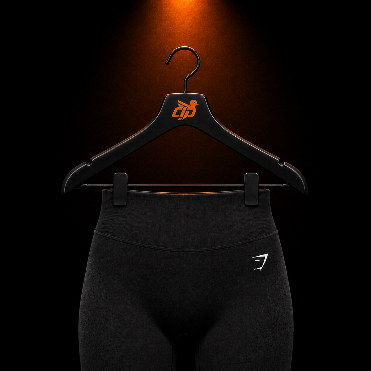 Gymshark Vital Sculpt Seamless Short Black con presentación de producto — Crazy!Duck Hype