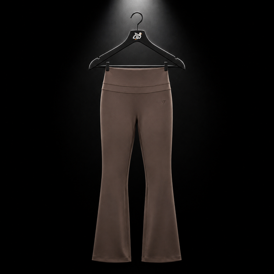 Whitney Flared Leggings "Soft Brown"
