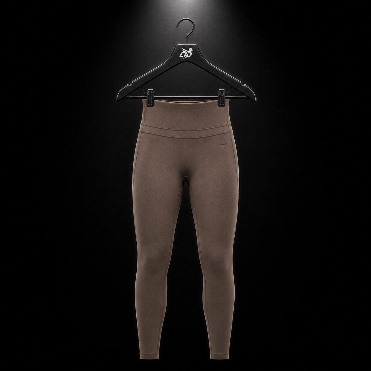 Gymshark Whitney Leggings Soft Brown, vista frontal — Crazy!Duck Hype