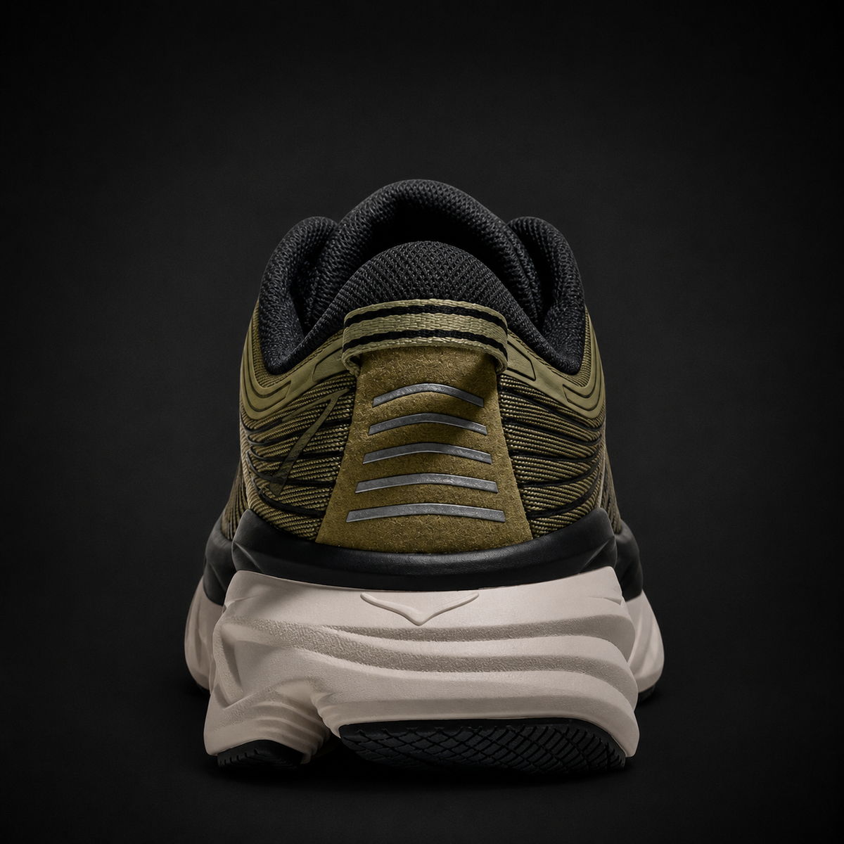 Hoka Bondi 7 Black Brown, vista trasera — Crazy!Duck Hype