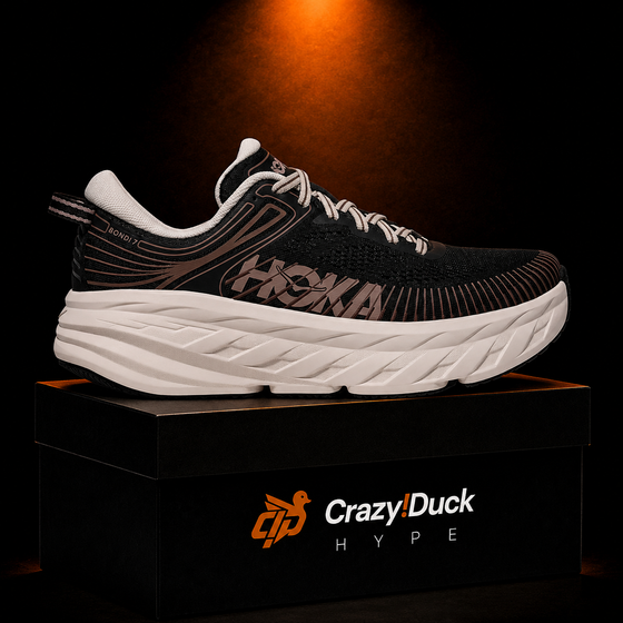 Hoka Bondi 7 "Black Rose Cream"
