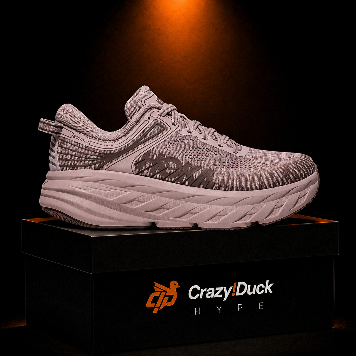 Hoka Bondi 7 Date Sugar Syrup con empaque — Crazy!Duck Hype