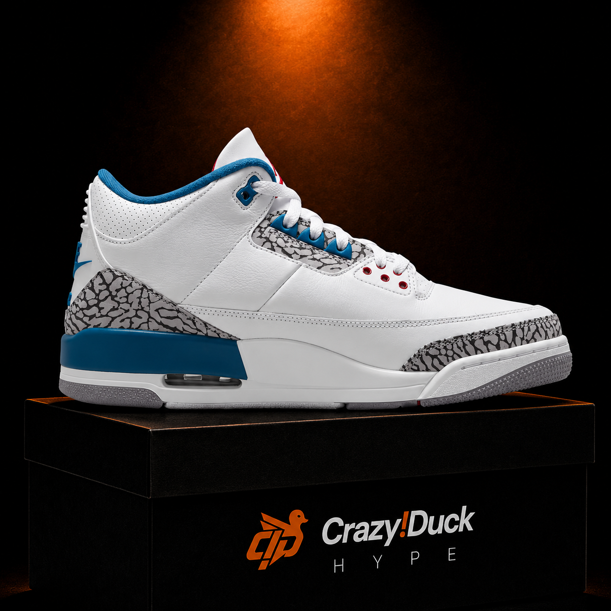 Jordan 3 Retro Royal Blue con empaque — Crazy!Duck Hype