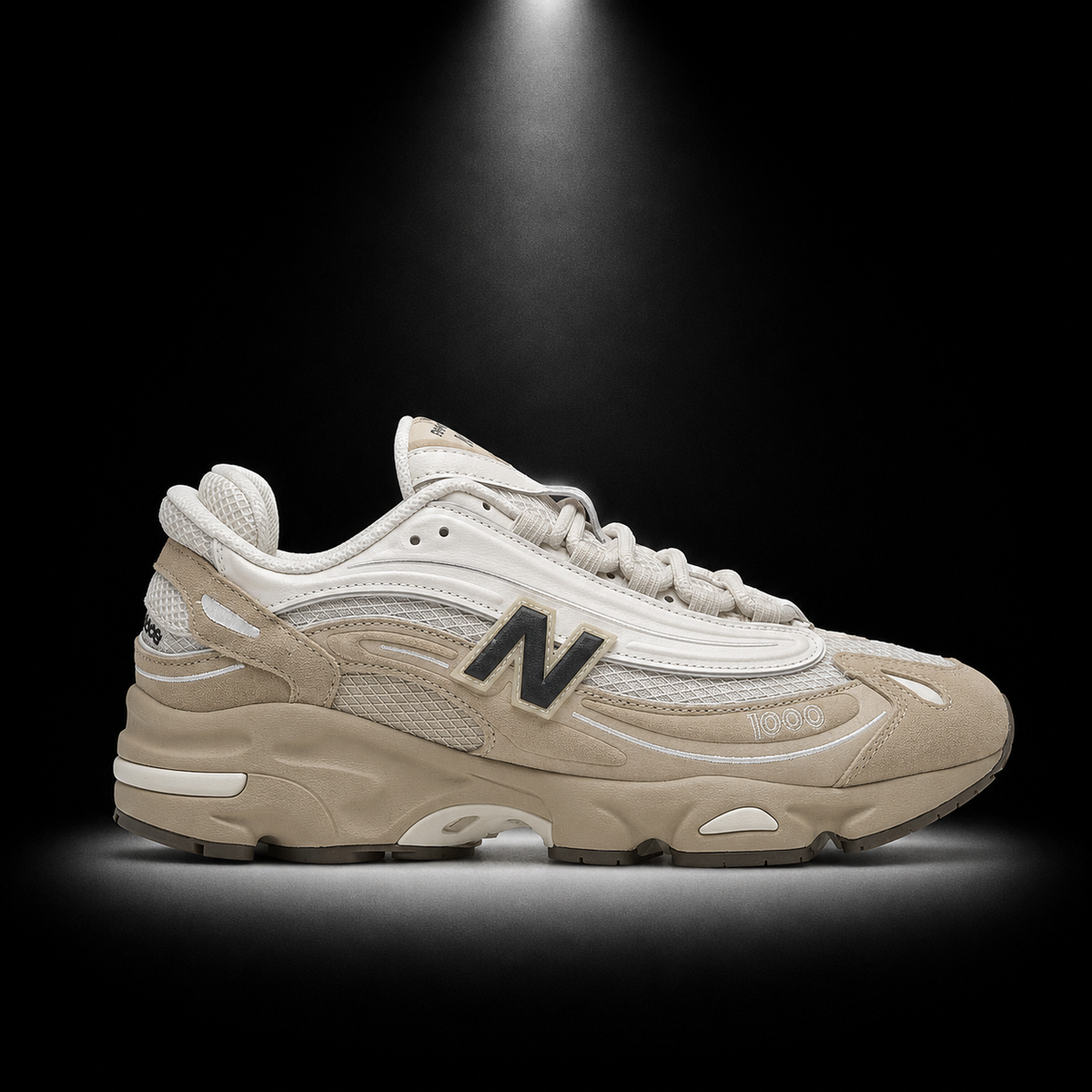 New Balance 1000 Incense Black, vista lateral — Crazy!Duck Hype