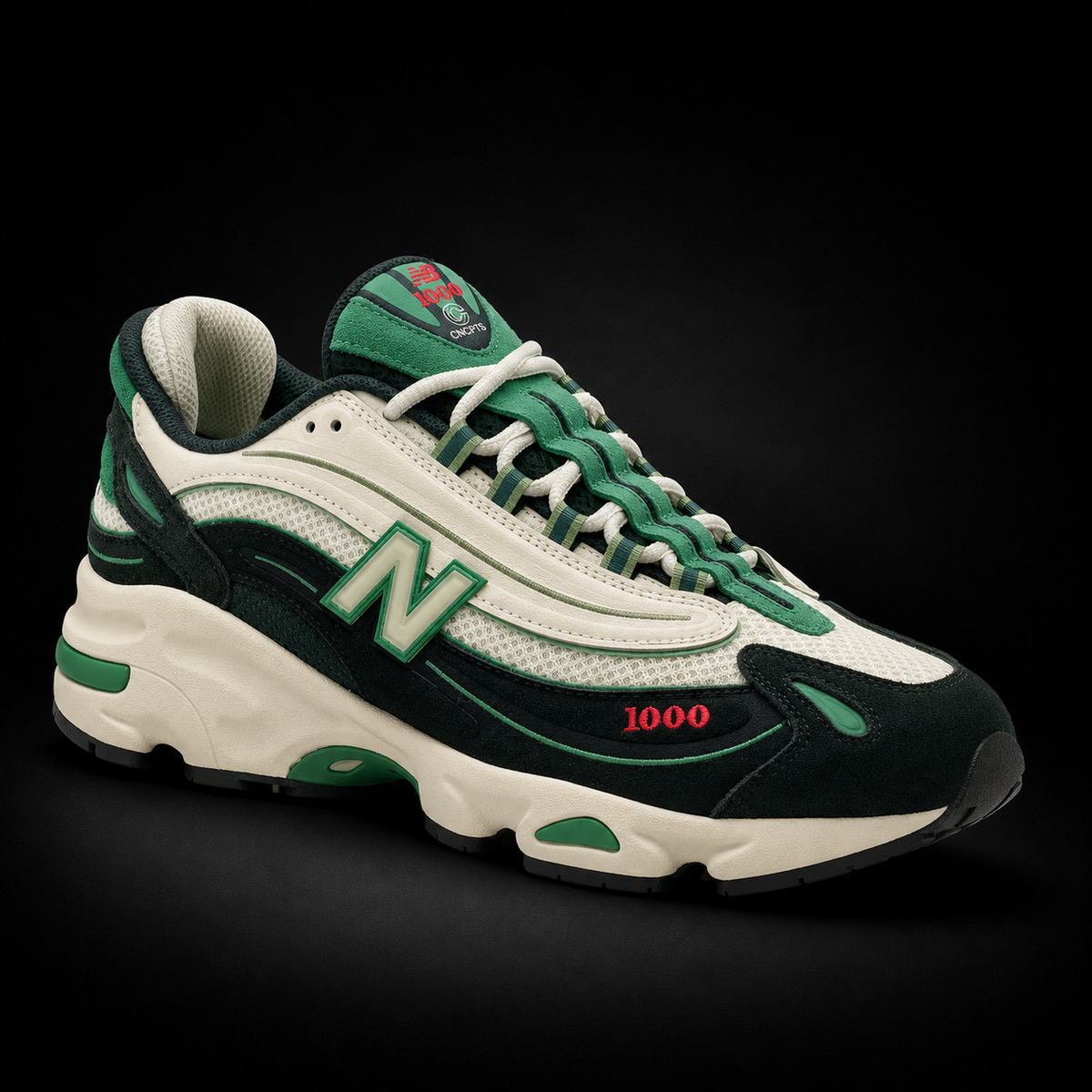 New Balance 1000 Meadow Mist, vista frontal — Crazy!Duck Hype