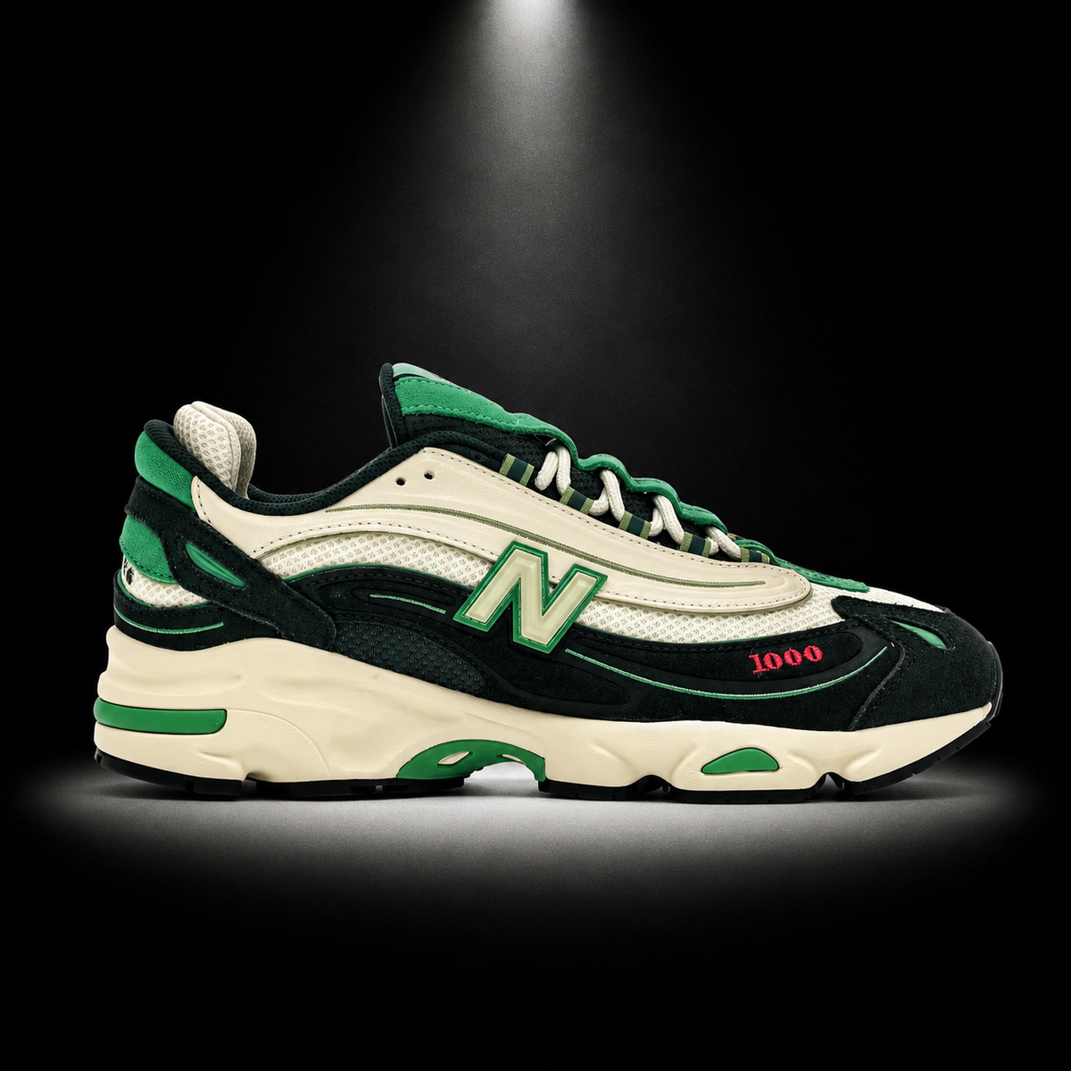 New Balance 1000 Meadow Mist, vista lateral — Crazy!Duck Hype