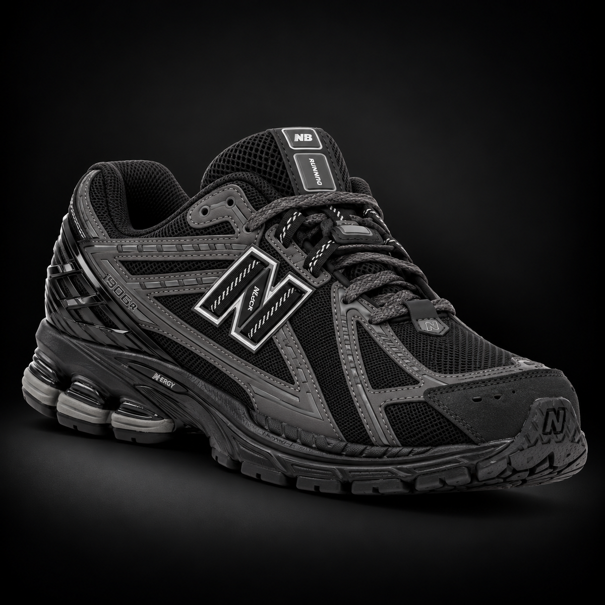 New Balance 1906R Black Phantom, vista frontal — Crazy!Duck Hype