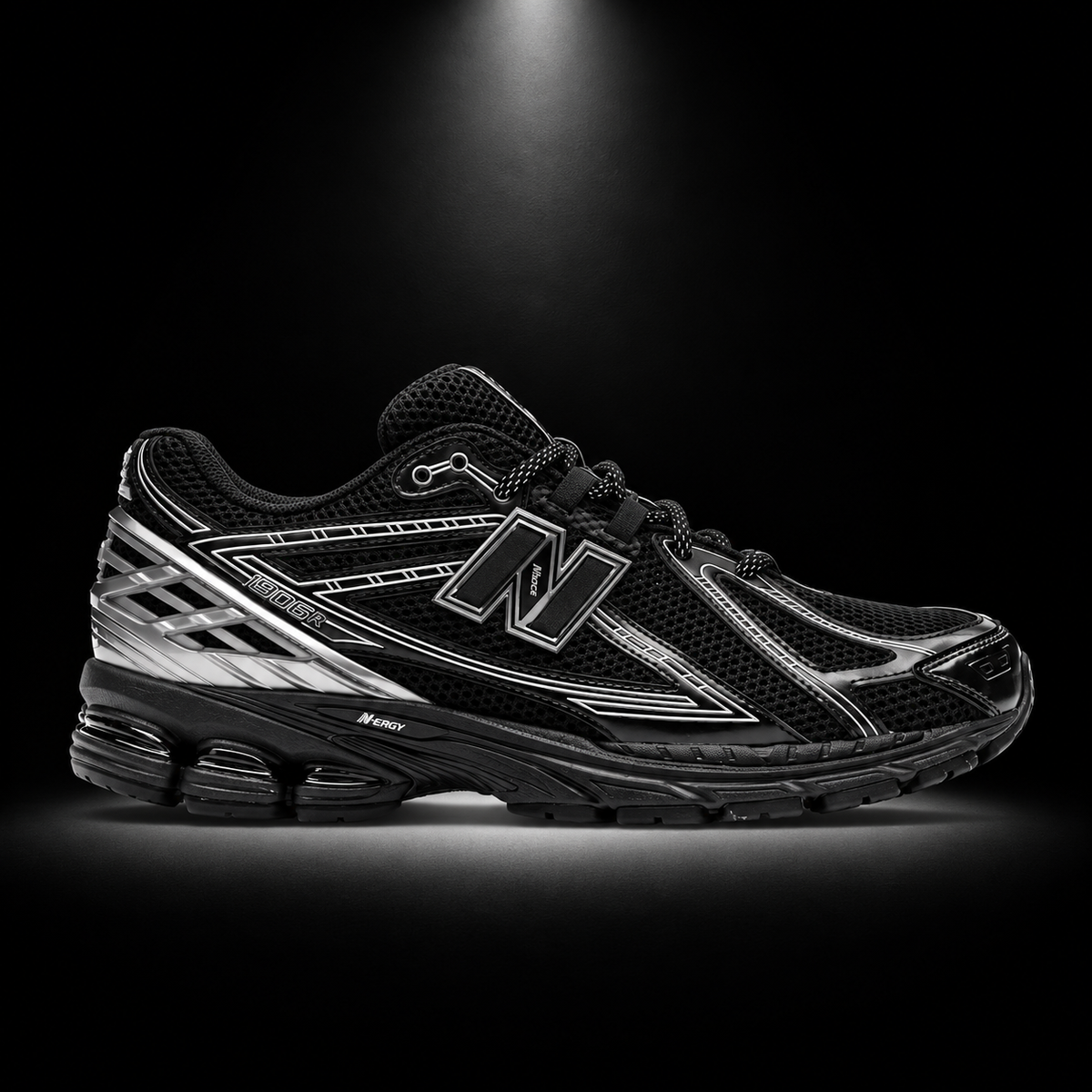 New Balance 1906R Black Silver, vista lateral — Crazy!Duck Hype