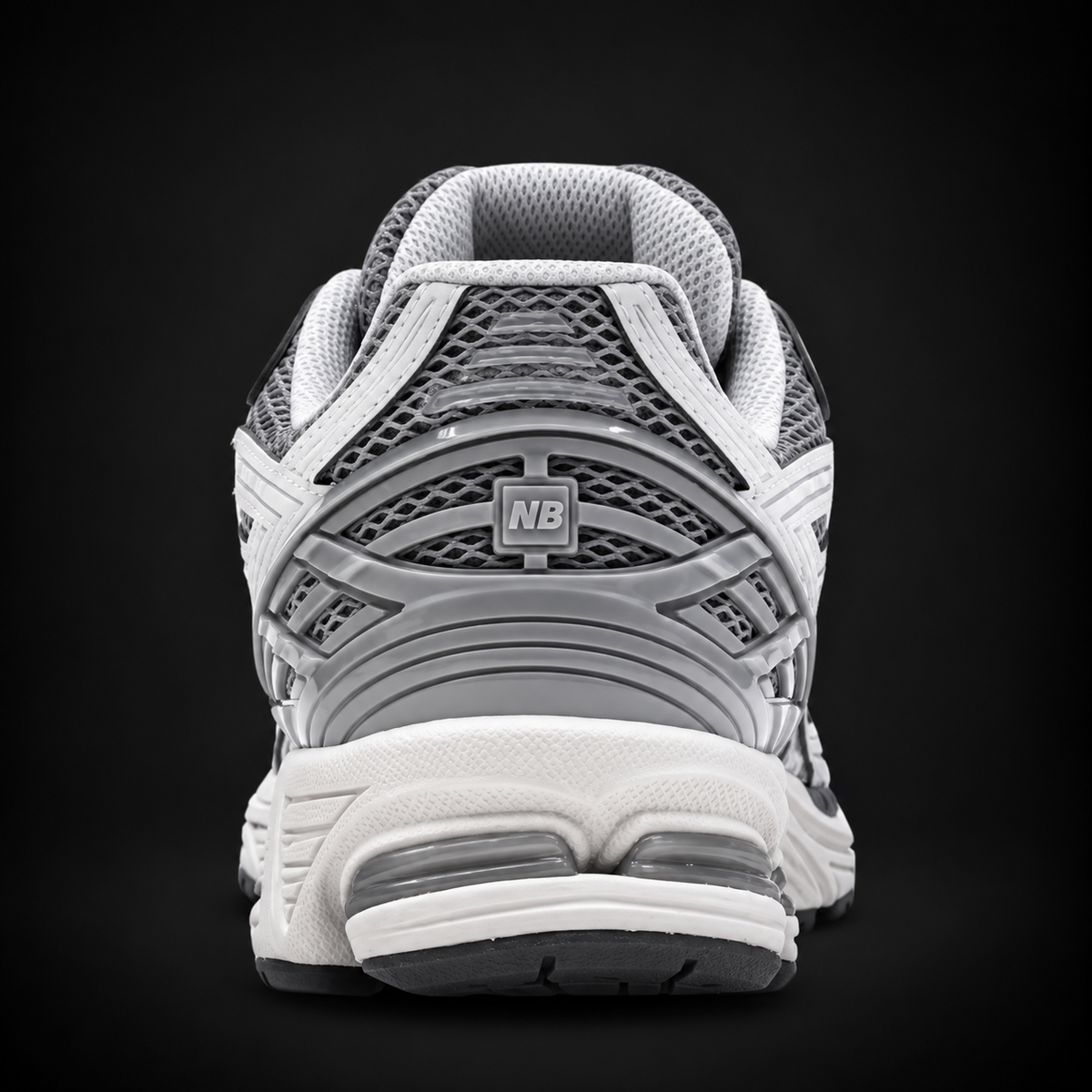 New Balance 1906R Matter Slate Grey Silver Metallic, vista trasera — Crazy!Duck Hype