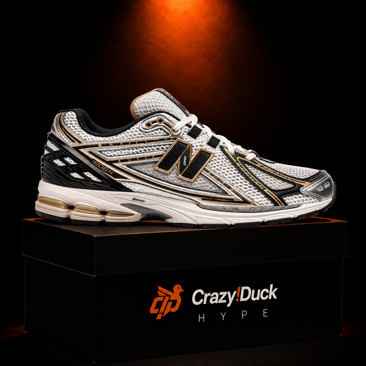 New Balance 1906R Metallic Silver Gold con empaque — Crazy!Duck Hype