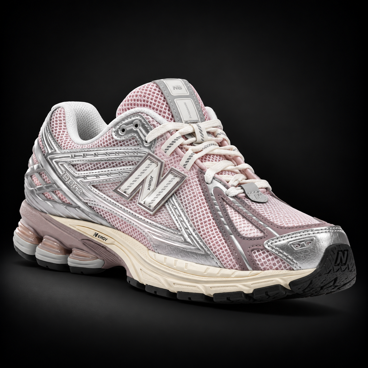 New Balance 1906R Rose Sugar Silver Metallic, vista frontal — Crazy!Duck Hype