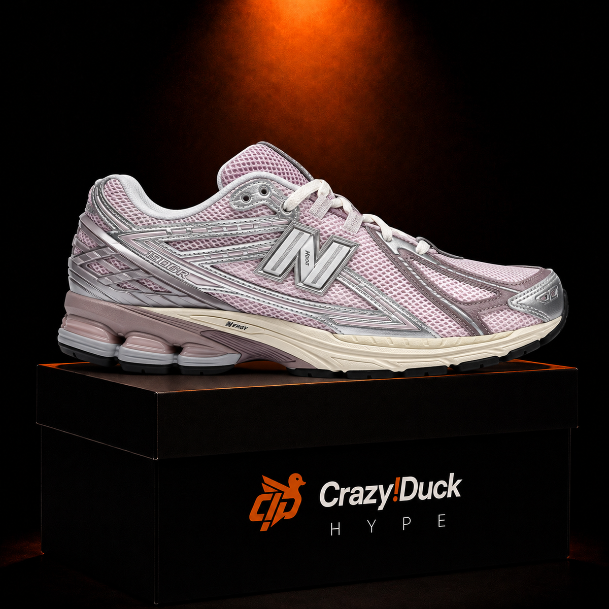 New Balance 1906R Rose Sugar Silver Metallic con empaque — Crazy!Duck Hype