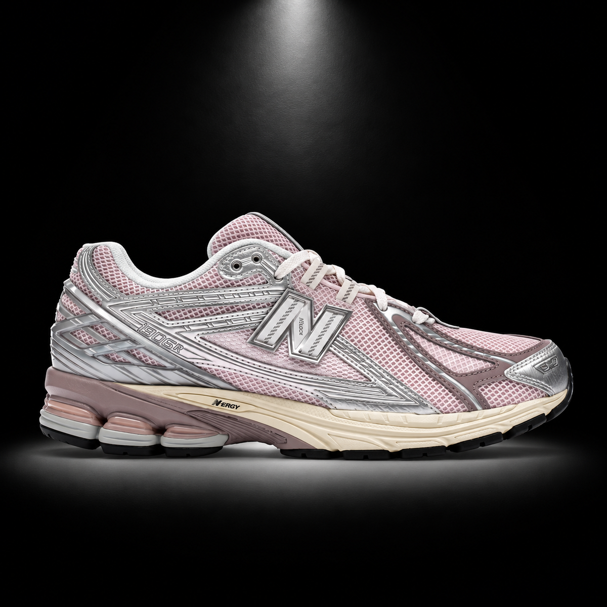 New Balance 1906R Rose Sugar Silver Metallic, vista lateral — Crazy!Duck Hype