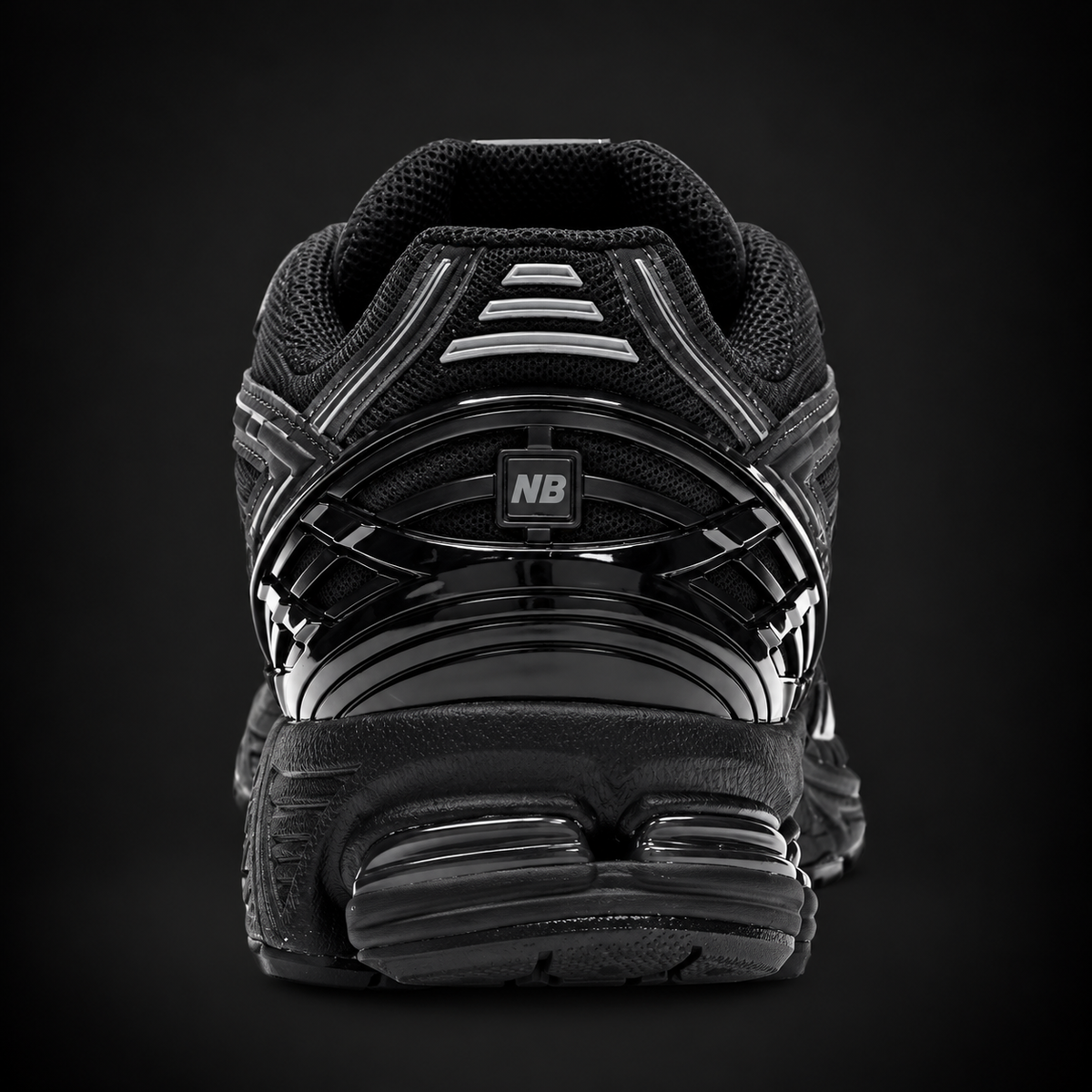 New Balance 1906R Triple Black, vista trasera — Crazy!Duck Hype