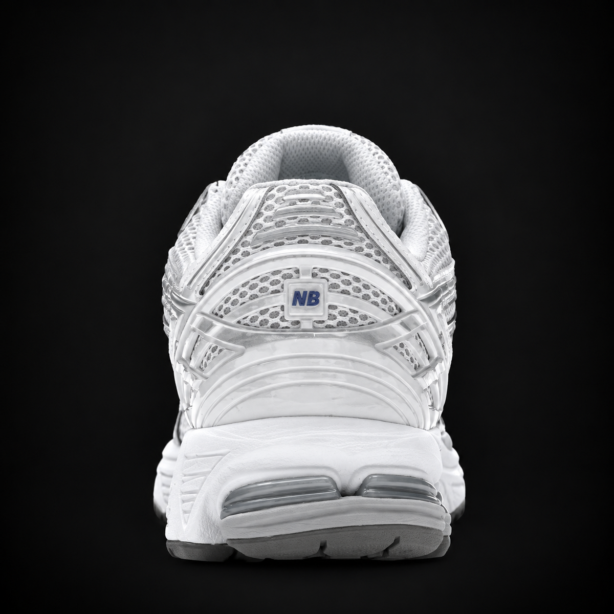 New Balance 1906R White Team Royal, vista trasera — Crazy!Duck Hype
