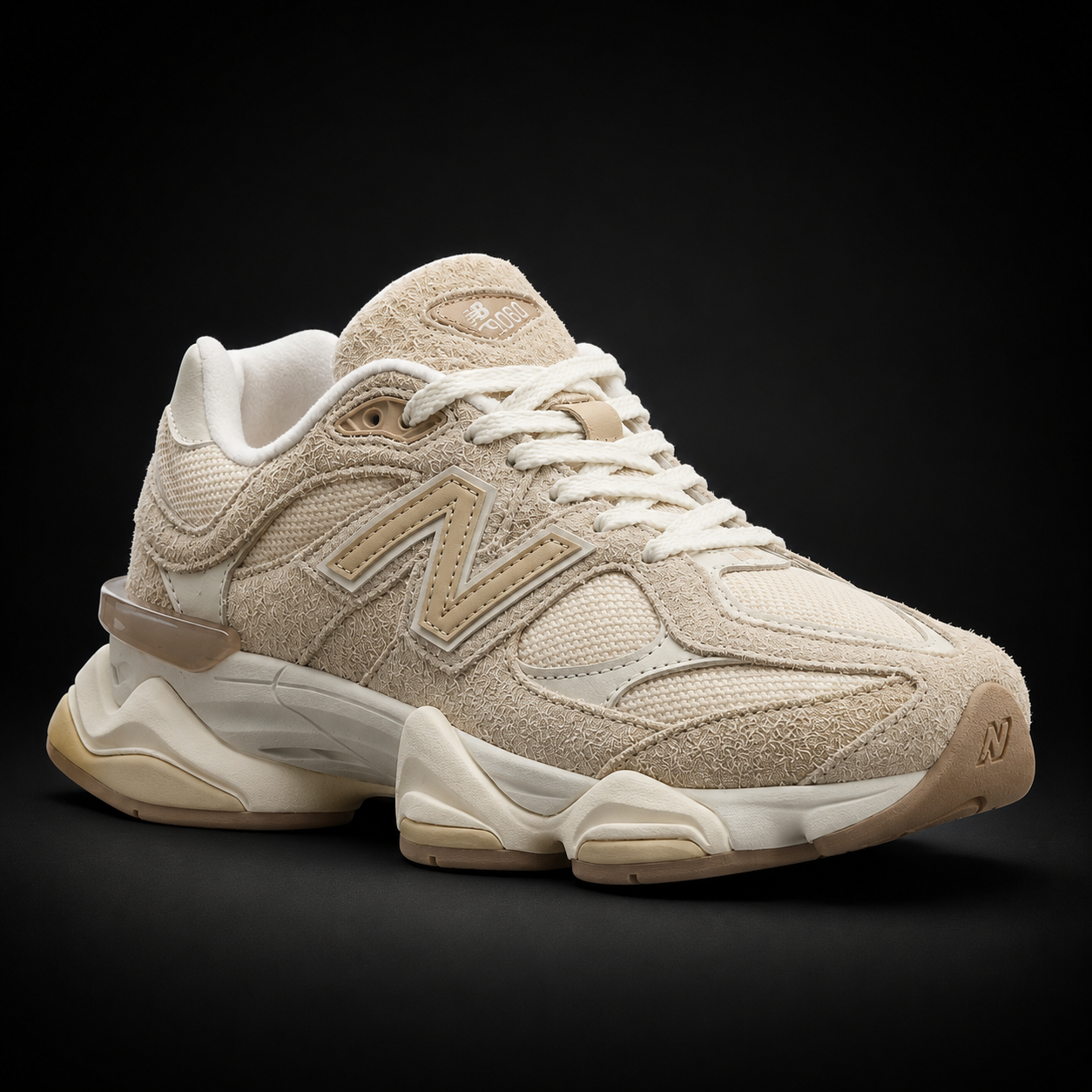 New Balance 9060 Bisque Sea Salt, vista frontal — Crazy!Duck Hype