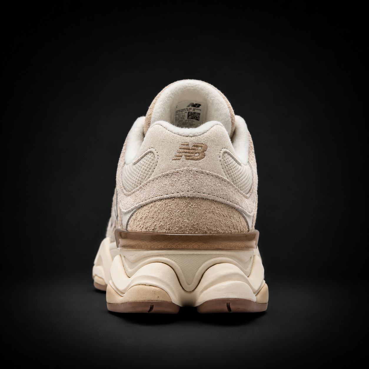 New Balance 9060 Bisque Sea Salt, vista trasera — Crazy!Duck Hype